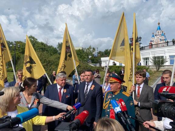 В Хабаровске под эгидой РО РВИО заложили камень на месте будущего памятника советским воинам