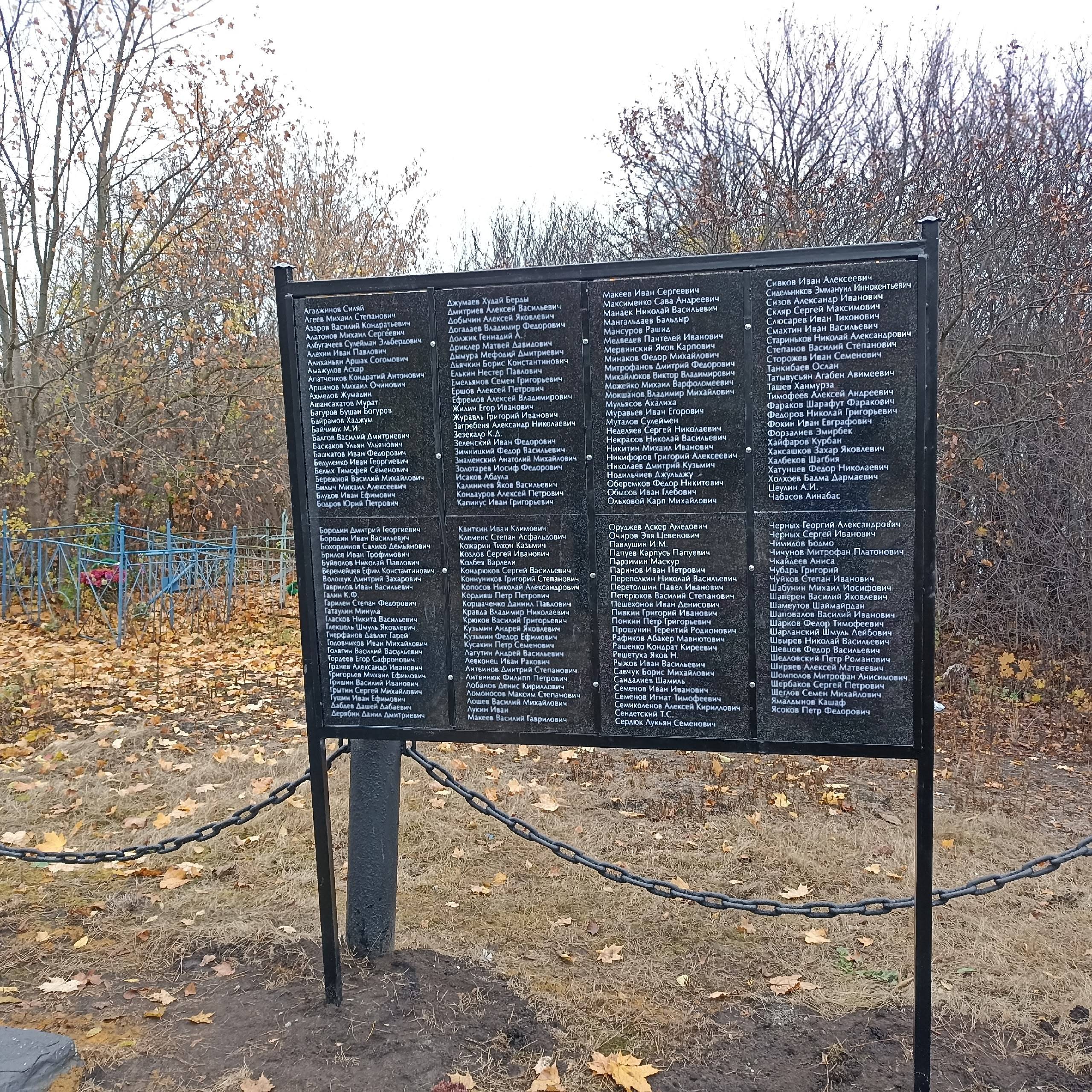 В Курской области установили  мемориальные плиты