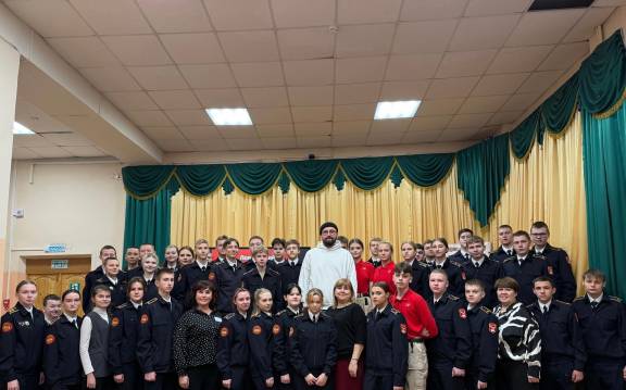 Встреча художника Иванова с кадетами