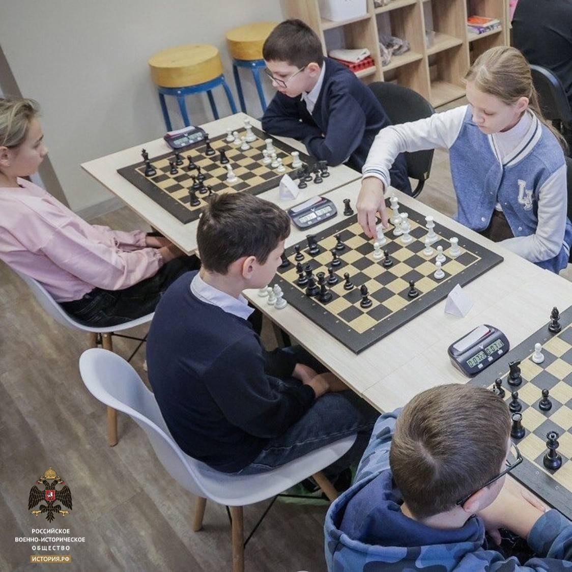 Состоялся шахматный турнир на бузе новой школы РВИО в Рыбинске