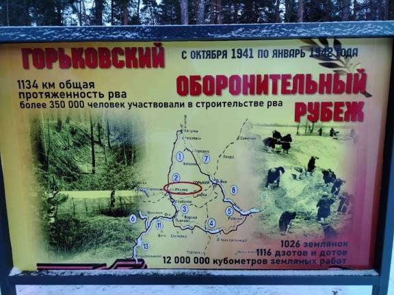 Торжественное открытие в посёлке Ильиногорск Нижегородской области памятного знака "Горьковский оборонительный рубеж"