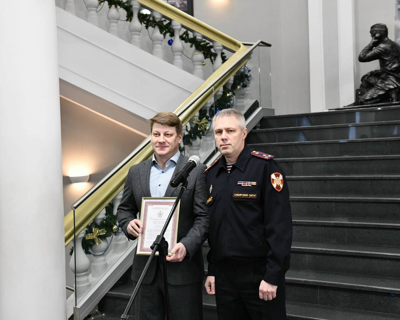 В историческом парке «Россия – Моя история» состоялось  открытие мультимедийной выставки «История и Современность. Вневедомственная охрана Росгвардии по Новосибирской области: 1952-2025»