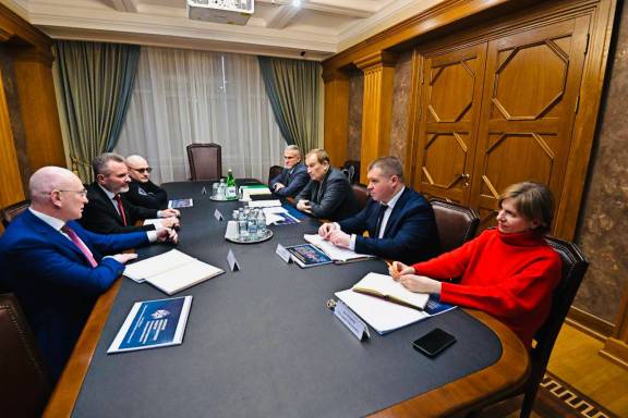 Встреча с Председателем Попечительского Совета регионального отделения РВИО в Ленинградской области Александром Дрозденко