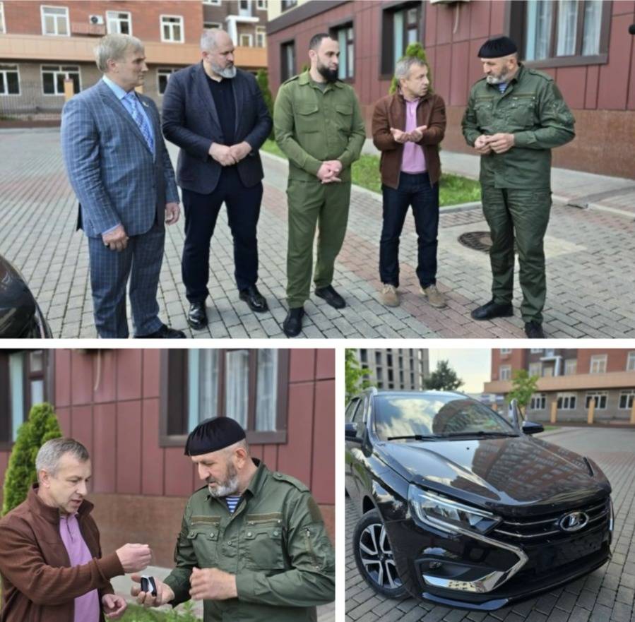 Автомобиль Lada Vesta «Универсал» был подарен члену Чеченского регионального отделения РВИО, советнику председателя Общественной палаты ЧР, руководителю проекта «Последний рубеж» Сайпуддину Гучигову