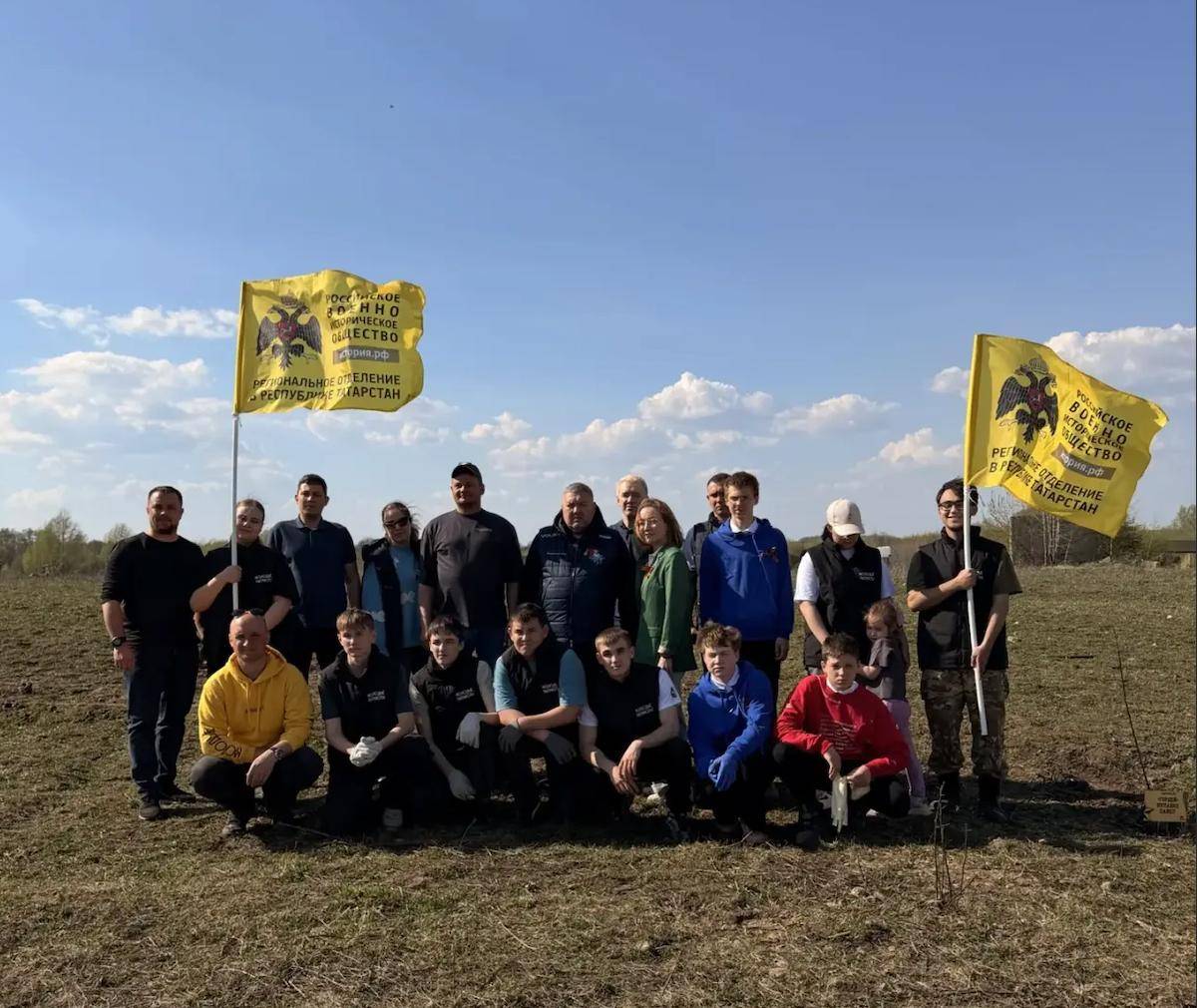 РВИО Татарстана организовало акцию «Аллея памяти» в Верхнеуслонском районе