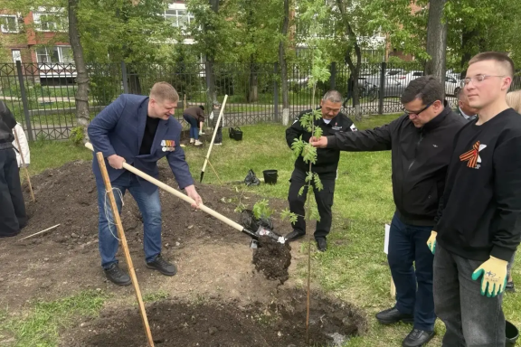 «Герои Приангарья» приняли участие в акции «Аллея Защитникам Отечества»