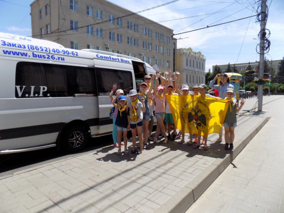 Юные патриоты Ставрополя на интерактивной военно-исторической экскурсии