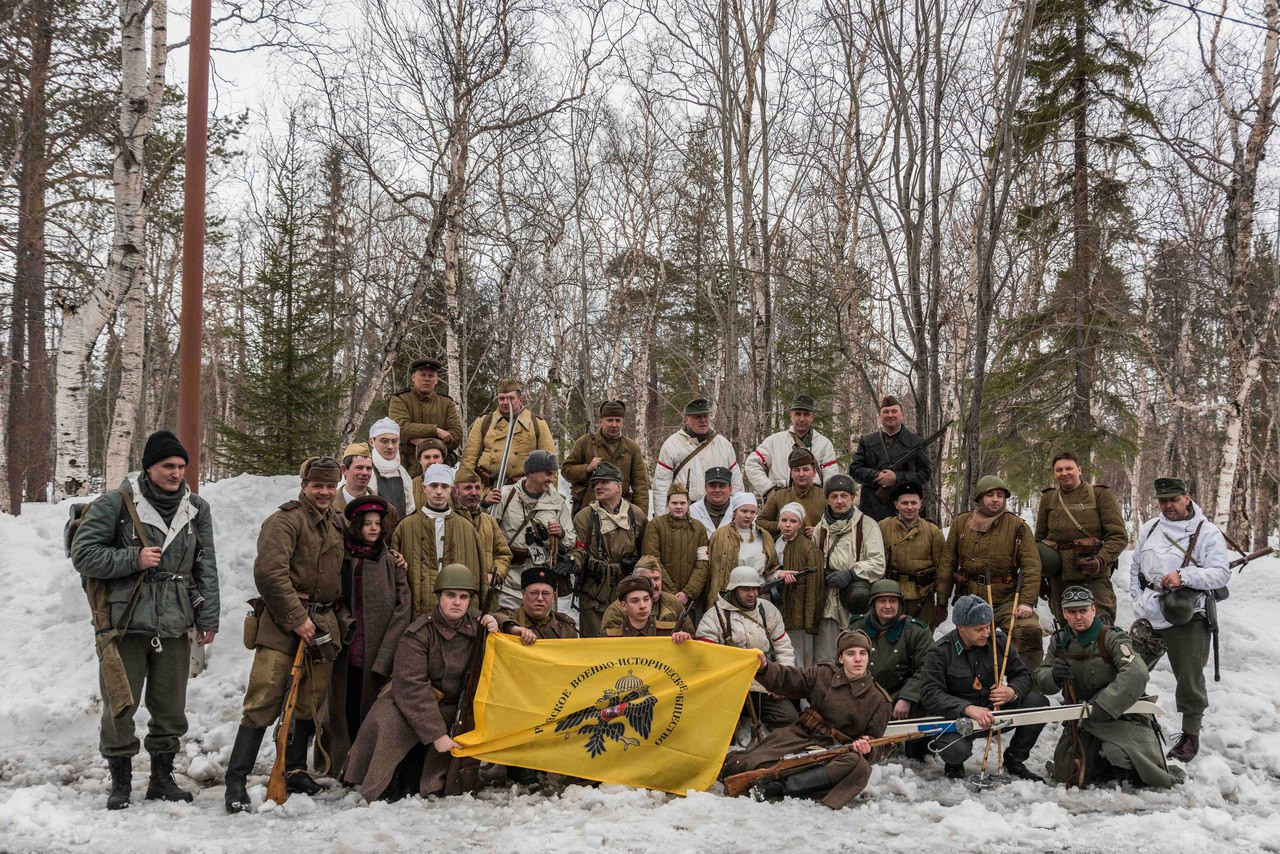 Реконструкция "Бой за госпиталь. Весна 1944г." в Мончегорске в честь 72-летия Победы
