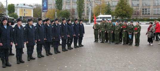Тульских призывников проводили в армию