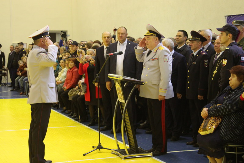 Члены Ставропольского отделения РВИО на Присяге курсантов МВД РФ