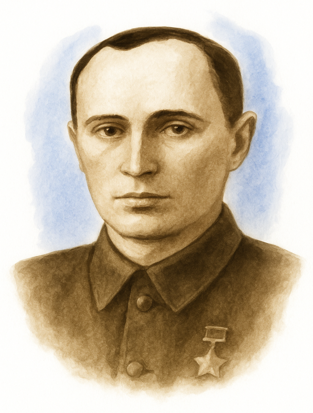 Мемориальная доска, посвященная студенту Бердянского государственного педагогического института, Герою Советского Союза лейтенанту Тищенко Матвею Матвеевичу